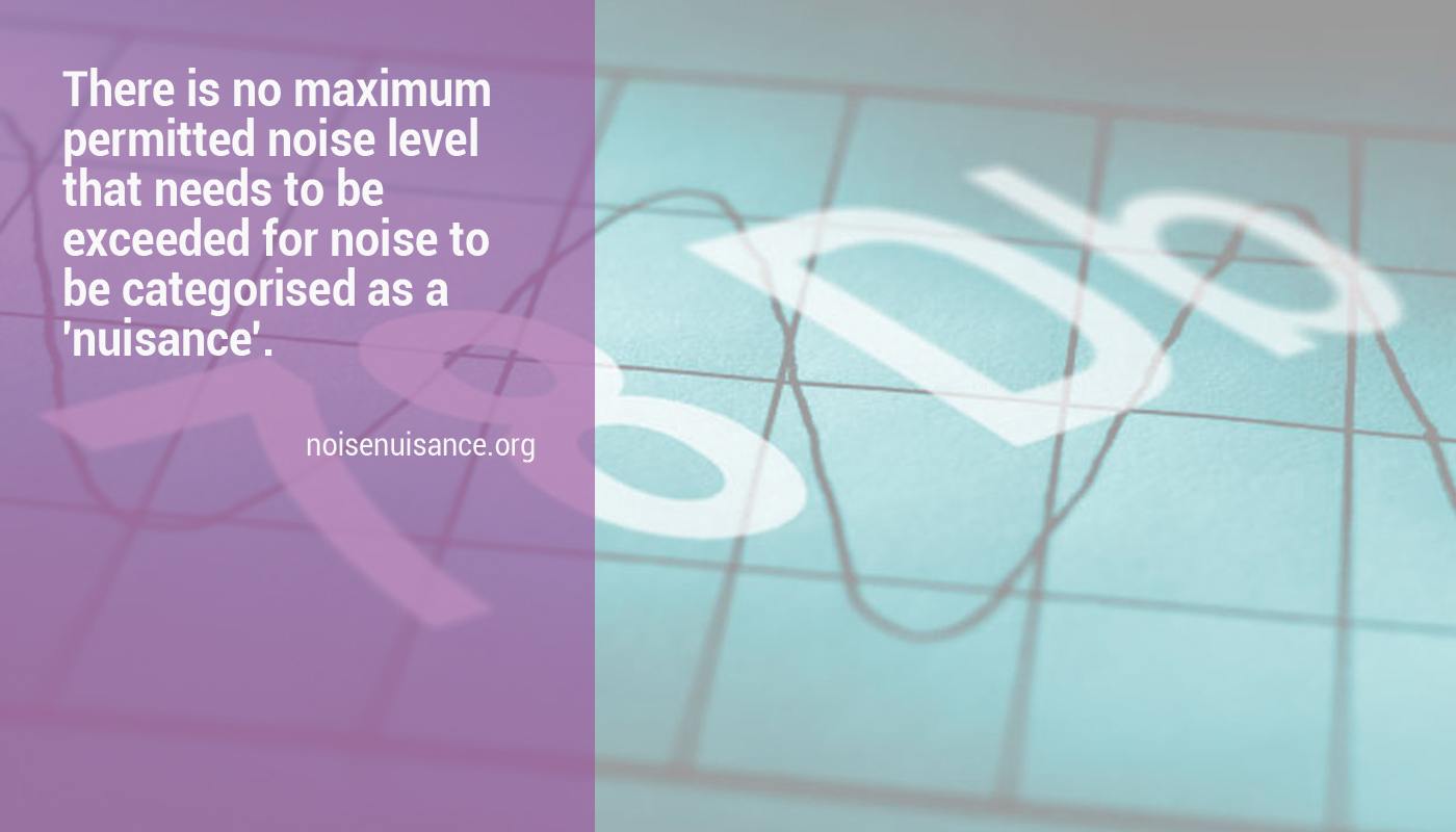 Permitted noise levels – Noise Nuisance