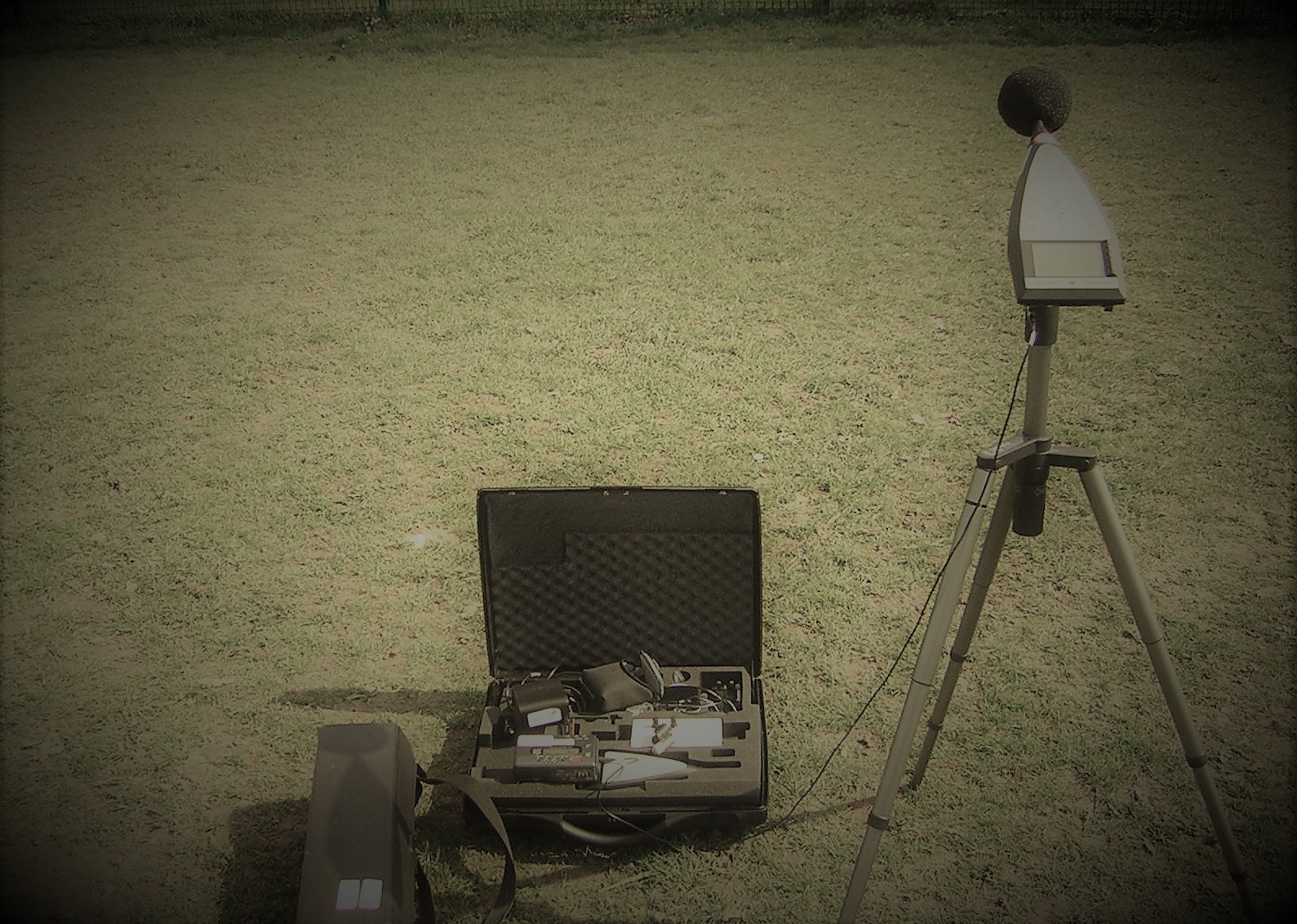 old outdoor sound level meter